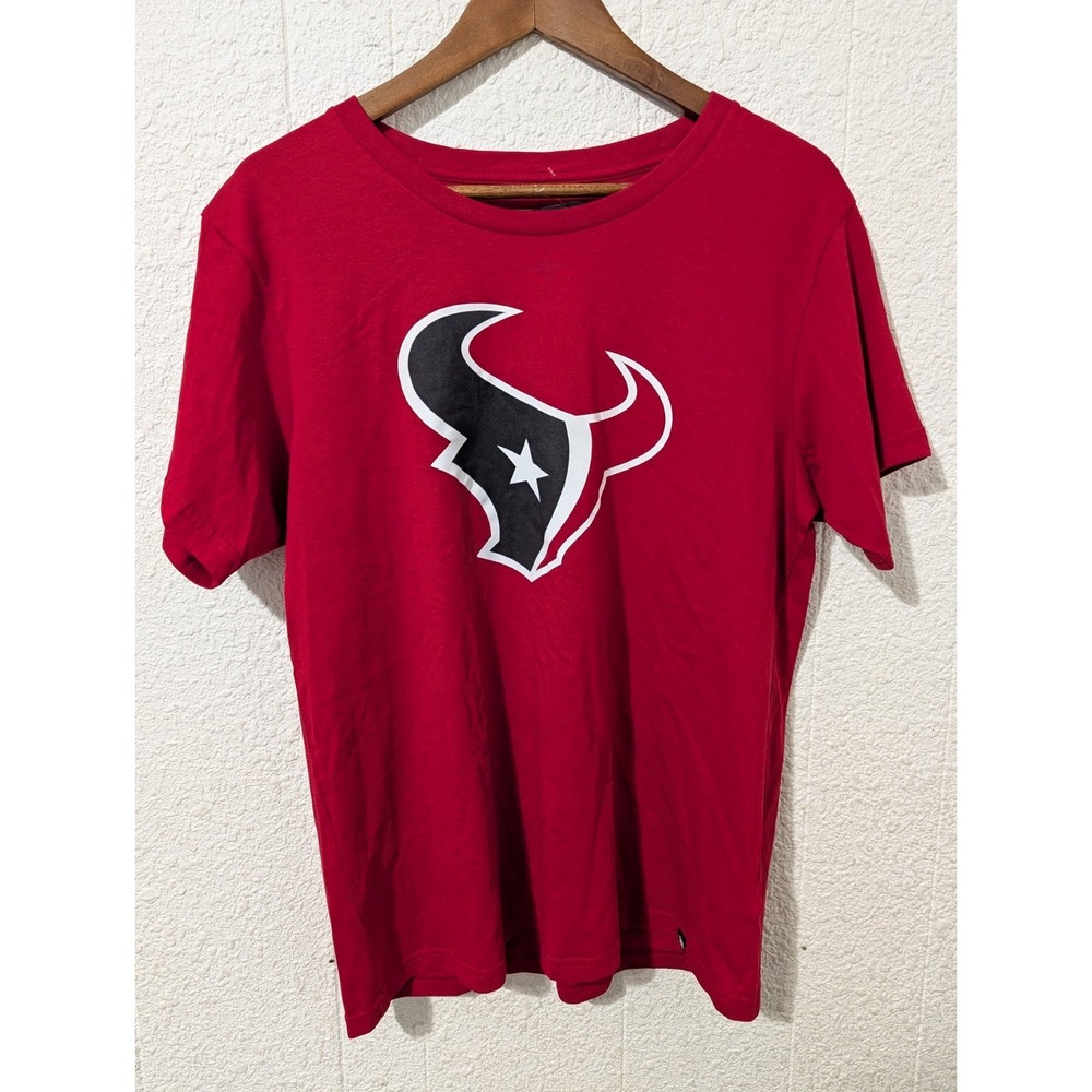 NFL Team Apparel Houston Texans Red Tshirt L Women's New Football Short Sleeve